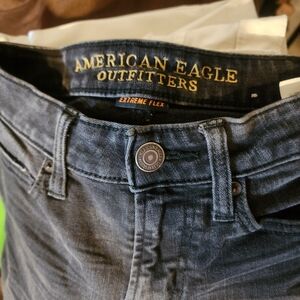 American Eagle Outfitters Women's Dark Blue Skinny Jeans